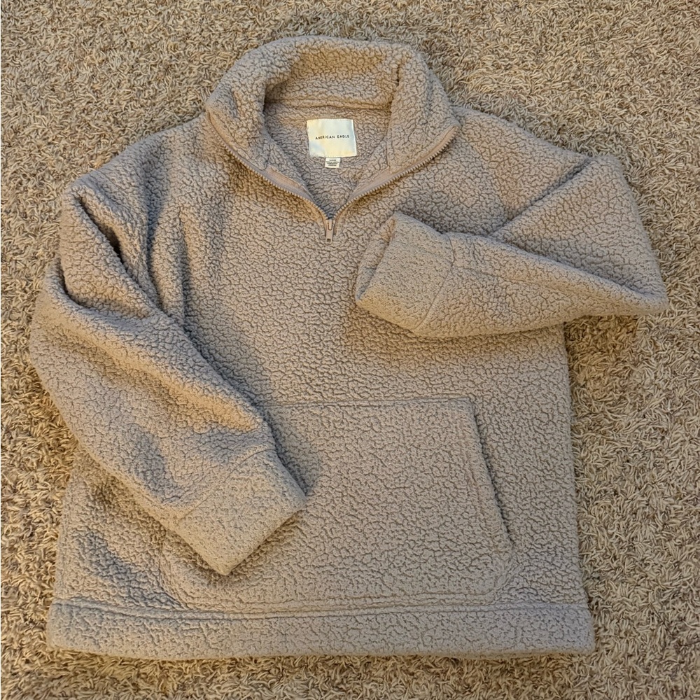American Eagle Outfitters Tan Sherpa Jacket